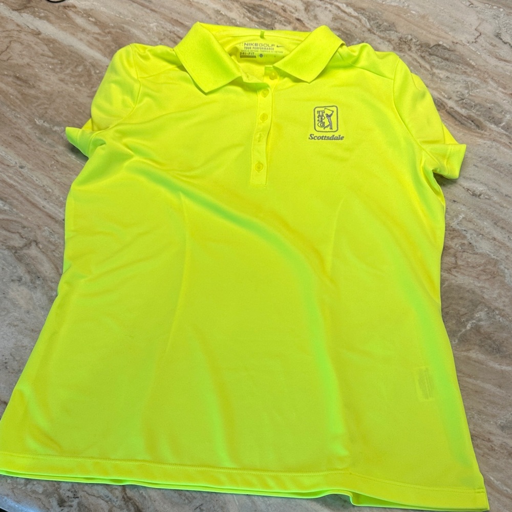 Nike Bright Yellow Golf Polo